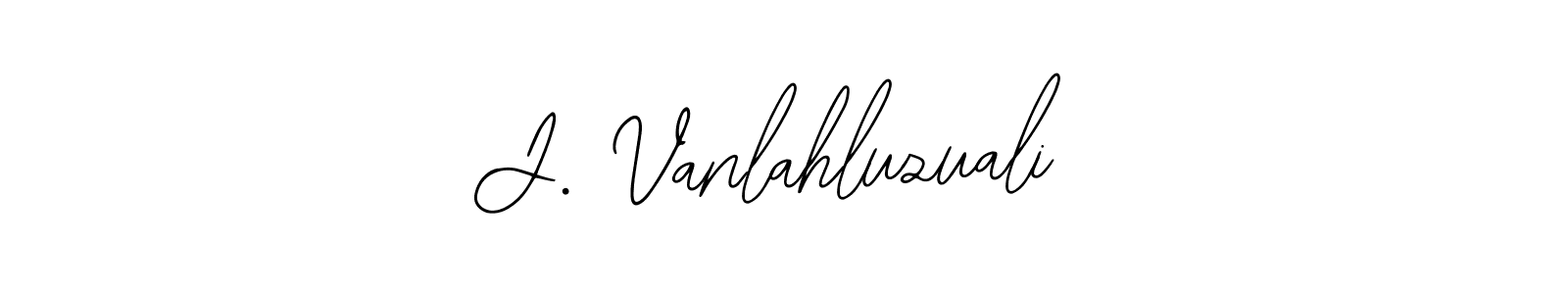 Also we have J. Vanlahluzuali name is the best signature style. Create professional handwritten signature collection using Bearetta-2O07w autograph style. J. Vanlahluzuali signature style 12 images and pictures png