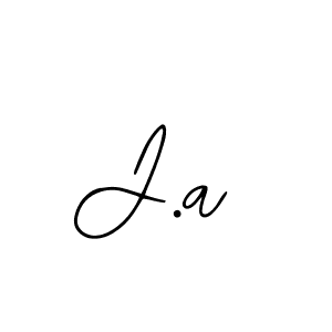 if you are searching for the best signature style for your name J.a. so please give up your signature search. here we have designed multiple signature styles  using Bearetta-2O07w. J.a signature style 12 images and pictures png