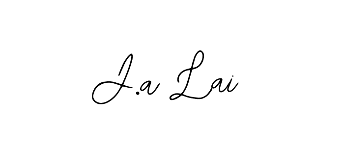 The best way (Bearetta-2O07w) to make a short signature is to pick only two or three words in your name. The name J.a Lai include a total of six letters. For converting this name. J.a Lai signature style 12 images and pictures png