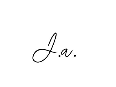 J.a. stylish signature style. Best Handwritten Sign (Bearetta-2O07w) for my name. Handwritten Signature Collection Ideas for my name J.a.. J.a. signature style 12 images and pictures png