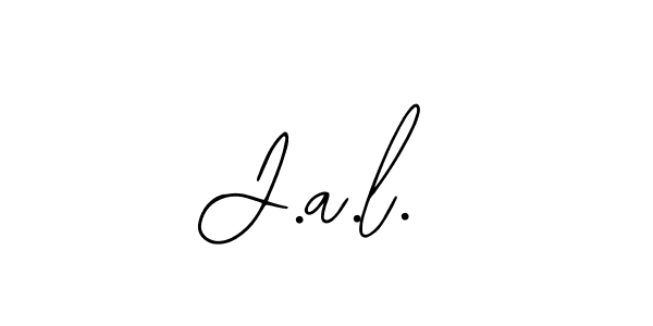 Make a beautiful signature design for name J.a.l.. With this signature (Bearetta-2O07w) style, you can create a handwritten signature for free. J.a.l. signature style 12 images and pictures png