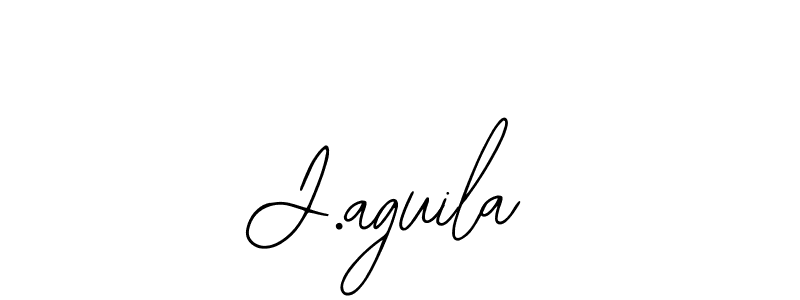 How to make J.aguila name signature. Use Bearetta-2O07w style for creating short signs online. This is the latest handwritten sign. J.aguila signature style 12 images and pictures png