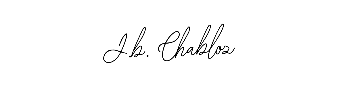 Design your own signature with our free online signature maker. With this signature software, you can create a handwritten (Bearetta-2O07w) signature for name J.b. Chabloz. J.b. Chabloz signature style 12 images and pictures png