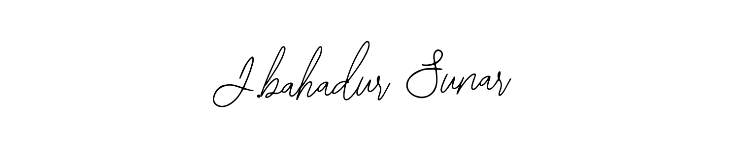 Create a beautiful signature design for name J.bahadur Sunar. With this signature (Bearetta-2O07w) fonts, you can make a handwritten signature for free. J.bahadur Sunar signature style 12 images and pictures png