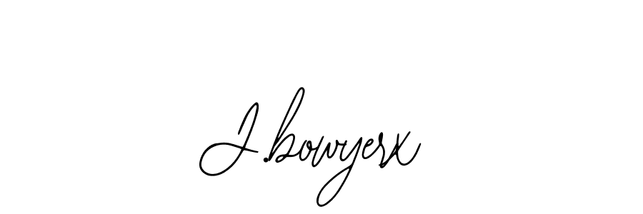 Design your own signature with our free online signature maker. With this signature software, you can create a handwritten (Bearetta-2O07w) signature for name J.bowyerx. J.bowyerx signature style 12 images and pictures png