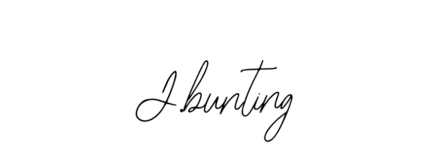 Also we have J.bunting name is the best signature style. Create professional handwritten signature collection using Bearetta-2O07w autograph style. J.bunting signature style 12 images and pictures png