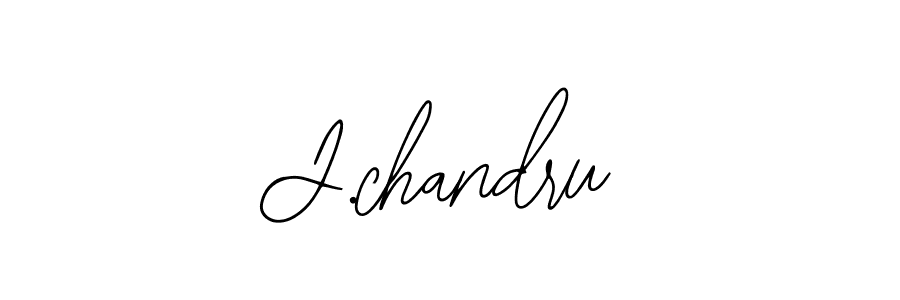 Use a signature maker to create a handwritten signature online. With this signature software, you can design (Bearetta-2O07w) your own signature for name J.chandru. J.chandru signature style 12 images and pictures png