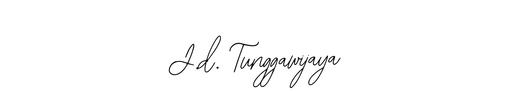 Also You can easily find your signature by using the search form. We will create J.d. Tunggawijaya name handwritten signature images for you free of cost using Bearetta-2O07w sign style. J.d. Tunggawijaya signature style 12 images and pictures png