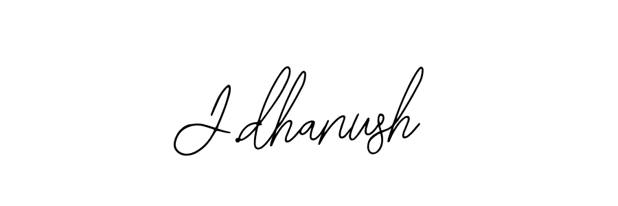 How to make J.dhanush name signature. Use Bearetta-2O07w style for creating short signs online. This is the latest handwritten sign. J.dhanush signature style 12 images and pictures png