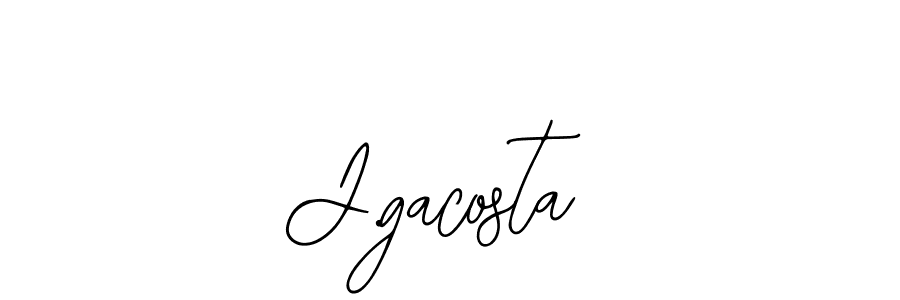 The best way (Bearetta-2O07w) to make a short signature is to pick only two or three words in your name. The name J.gacosta include a total of six letters. For converting this name. J.gacosta signature style 12 images and pictures png