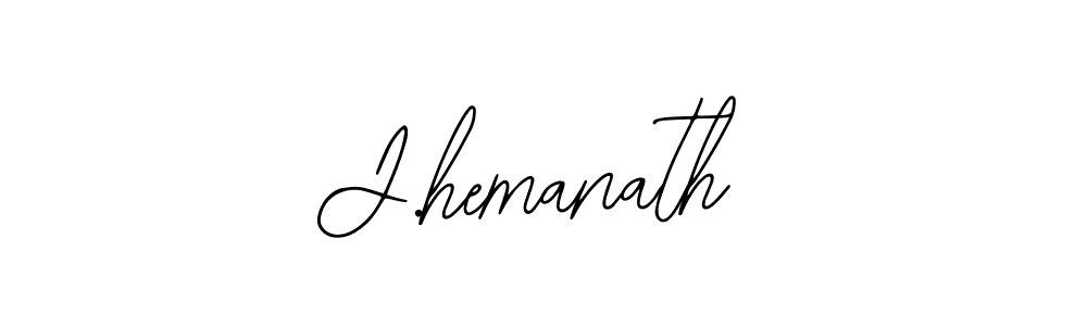 Also we have J.hemanath name is the best signature style. Create professional handwritten signature collection using Bearetta-2O07w autograph style. J.hemanath signature style 12 images and pictures png