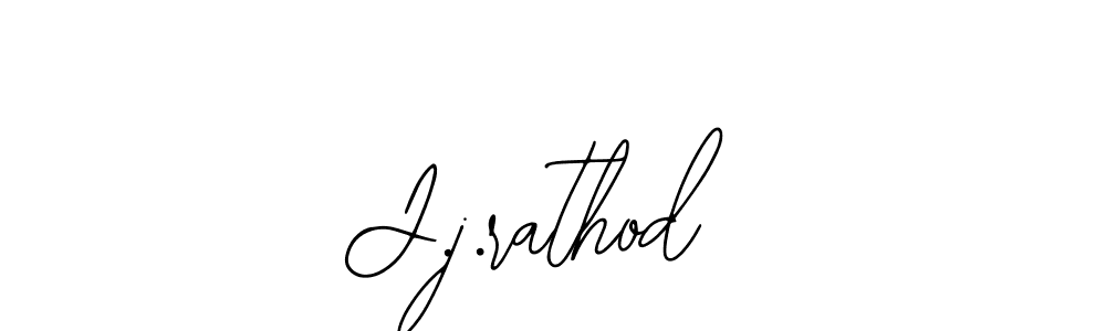 Design your own signature with our free online signature maker. With this signature software, you can create a handwritten (Bearetta-2O07w) signature for name J.j.rathod. J.j.rathod signature style 12 images and pictures png