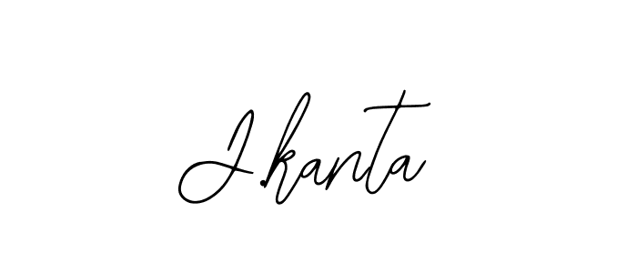 How to make J.kanta name signature. Use Bearetta-2O07w style for creating short signs online. This is the latest handwritten sign. J.kanta signature style 12 images and pictures png