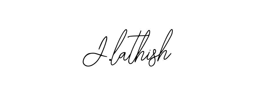 if you are searching for the best signature style for your name J.lathish. so please give up your signature search. here we have designed multiple signature styles  using Bearetta-2O07w. J.lathish signature style 12 images and pictures png