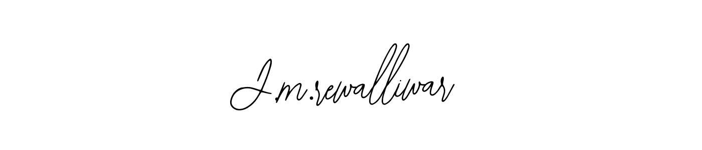 The best way (Bearetta-2O07w) to make a short signature is to pick only two or three words in your name. The name J.m.rewalliwar include a total of six letters. For converting this name. J.m.rewalliwar signature style 12 images and pictures png