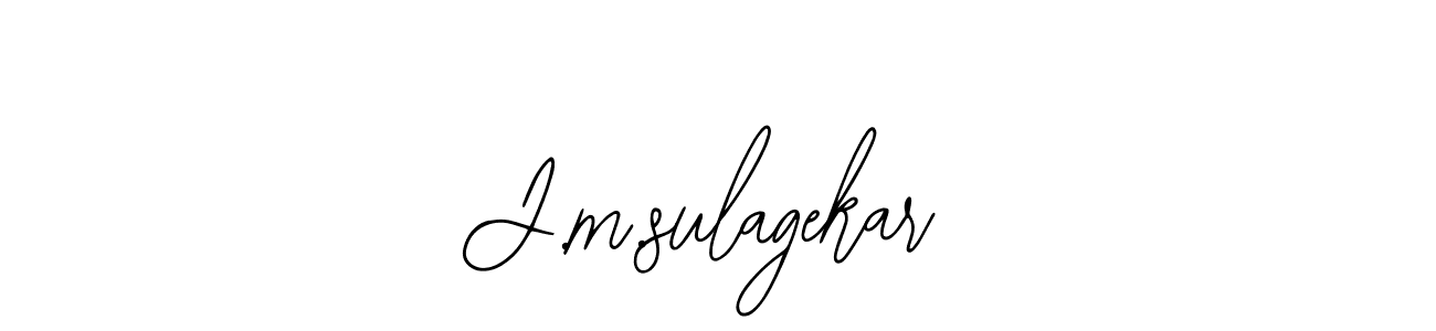 Make a beautiful signature design for name J.m.sulagekar. With this signature (Bearetta-2O07w) style, you can create a handwritten signature for free. J.m.sulagekar signature style 12 images and pictures png