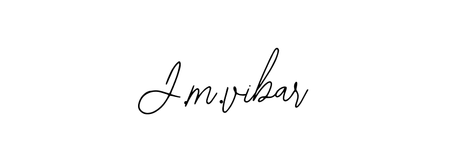 How to make J.m.vibar signature? Bearetta-2O07w is a professional autograph style. Create handwritten signature for J.m.vibar name. J.m.vibar signature style 12 images and pictures png