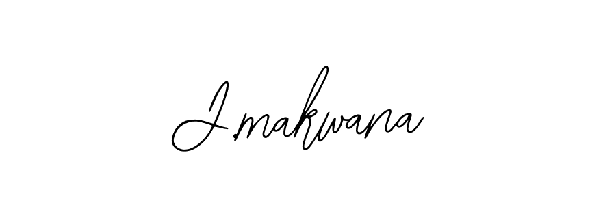 Design your own signature with our free online signature maker. With this signature software, you can create a handwritten (Bearetta-2O07w) signature for name J.makwana. J.makwana signature style 12 images and pictures png