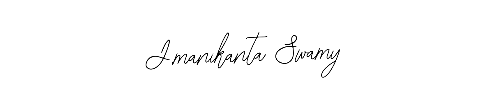 Use a signature maker to create a handwritten signature online. With this signature software, you can design (Bearetta-2O07w) your own signature for name J.manikanta Swamy. J.manikanta Swamy signature style 12 images and pictures png
