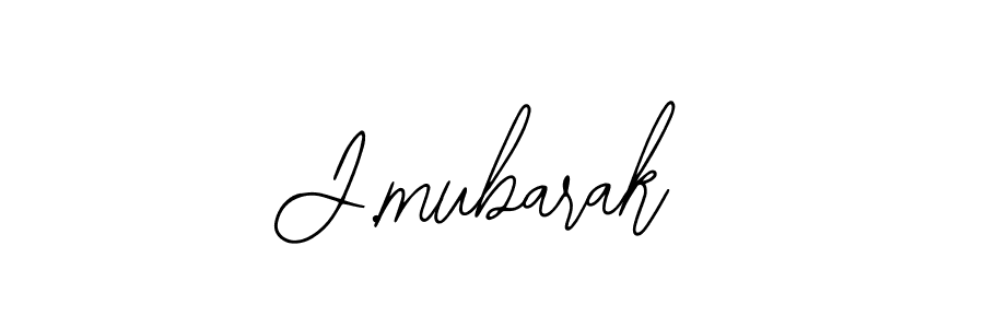 The best way (Bearetta-2O07w) to make a short signature is to pick only two or three words in your name. The name J.mubarak include a total of six letters. For converting this name. J.mubarak signature style 12 images and pictures png