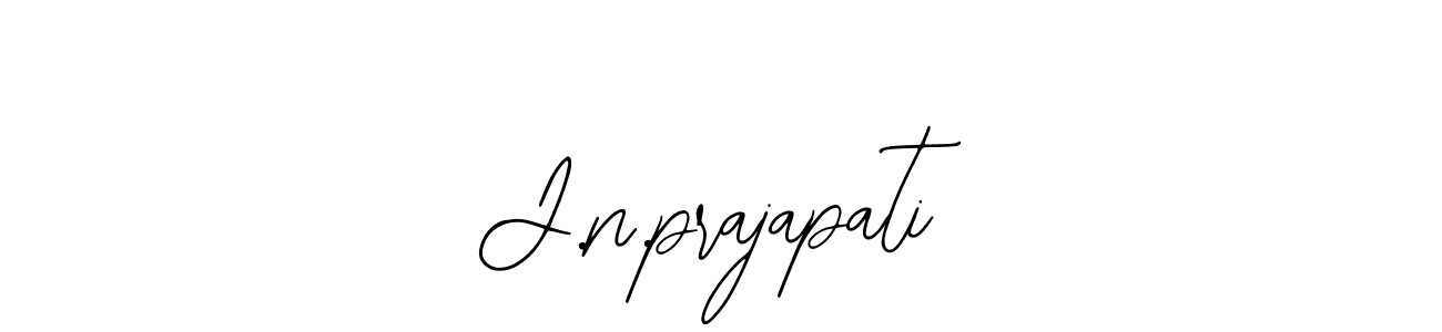 The best way (Bearetta-2O07w) to make a short signature is to pick only two or three words in your name. The name J.n.prajapati include a total of six letters. For converting this name. J.n.prajapati signature style 12 images and pictures png