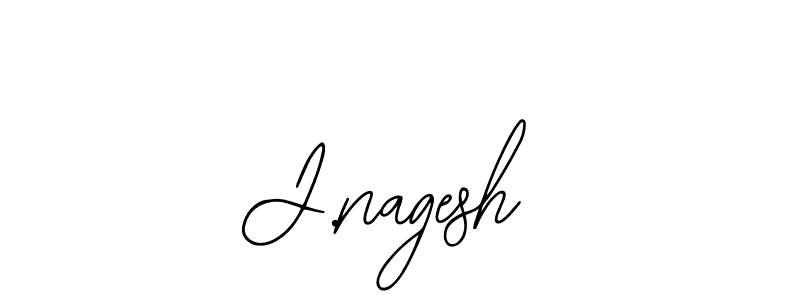 How to make J.nagesh name signature. Use Bearetta-2O07w style for creating short signs online. This is the latest handwritten sign. J.nagesh signature style 12 images and pictures png