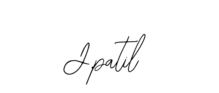Make a beautiful signature design for name J.patil. With this signature (Bearetta-2O07w) style, you can create a handwritten signature for free. J.patil signature style 12 images and pictures png