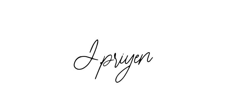 You should practise on your own different ways (Bearetta-2O07w) to write your name (J.priyen) in signature. don't let someone else do it for you. J.priyen signature style 12 images and pictures png
