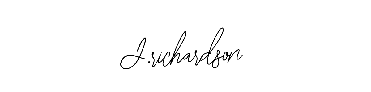 The best way (Bearetta-2O07w) to make a short signature is to pick only two or three words in your name. The name J.richardson include a total of six letters. For converting this name. J.richardson signature style 12 images and pictures png
