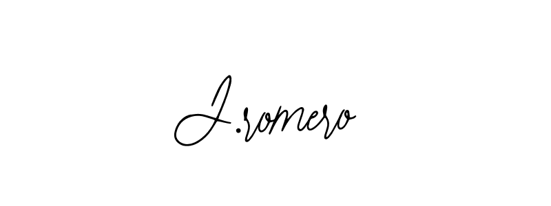 Make a beautiful signature design for name J.romero. With this signature (Bearetta-2O07w) style, you can create a handwritten signature for free. J.romero signature style 12 images and pictures png