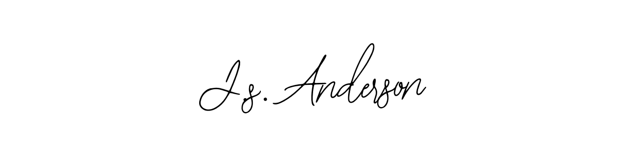 How to make J.s. Anderson signature? Bearetta-2O07w is a professional autograph style. Create handwritten signature for J.s. Anderson name. J.s. Anderson signature style 12 images and pictures png