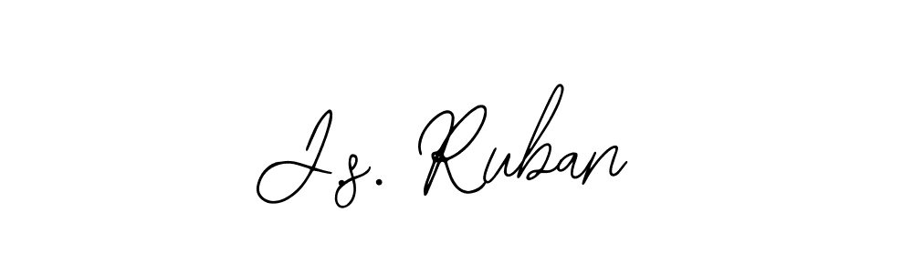 Design your own signature with our free online signature maker. With this signature software, you can create a handwritten (Bearetta-2O07w) signature for name J.s. Ruban. J.s. Ruban signature style 12 images and pictures png