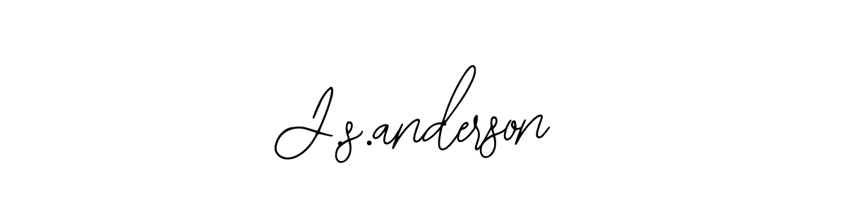 The best way (Bearetta-2O07w) to make a short signature is to pick only two or three words in your name. The name J.s.anderson include a total of six letters. For converting this name. J.s.anderson signature style 12 images and pictures png