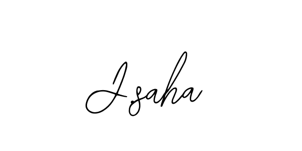 How to make J.saha signature? Bearetta-2O07w is a professional autograph style. Create handwritten signature for J.saha name. J.saha signature style 12 images and pictures png