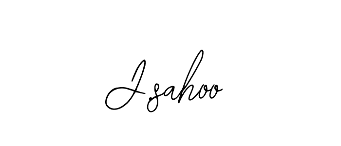 How to make J.sahoo name signature. Use Bearetta-2O07w style for creating short signs online. This is the latest handwritten sign. J.sahoo signature style 12 images and pictures png