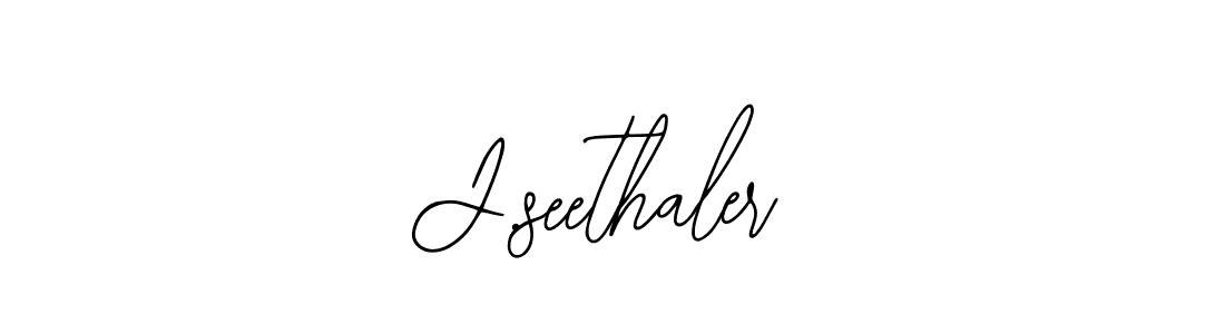 Make a beautiful signature design for name J.seethaler. With this signature (Bearetta-2O07w) style, you can create a handwritten signature for free. J.seethaler signature style 12 images and pictures png