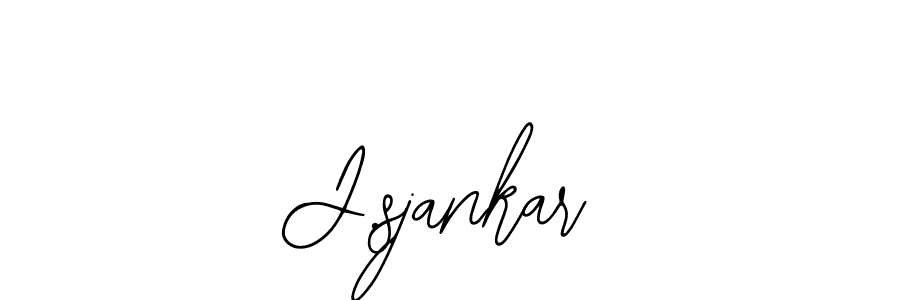 Use a signature maker to create a handwritten signature online. With this signature software, you can design (Bearetta-2O07w) your own signature for name J.sjankar. J.sjankar signature style 12 images and pictures png