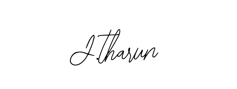 Design your own signature with our free online signature maker. With this signature software, you can create a handwritten (Bearetta-2O07w) signature for name J.tharun. J.tharun signature style 12 images and pictures png