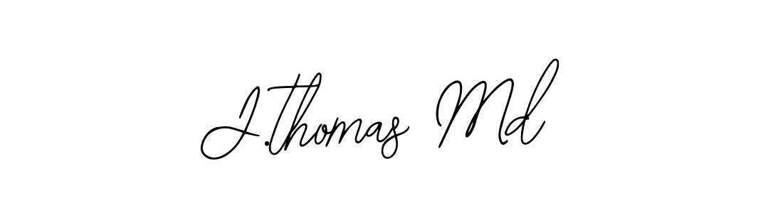 J.thomas Md stylish signature style. Best Handwritten Sign (Bearetta-2O07w) for my name. Handwritten Signature Collection Ideas for my name J.thomas Md. J.thomas Md signature style 12 images and pictures png