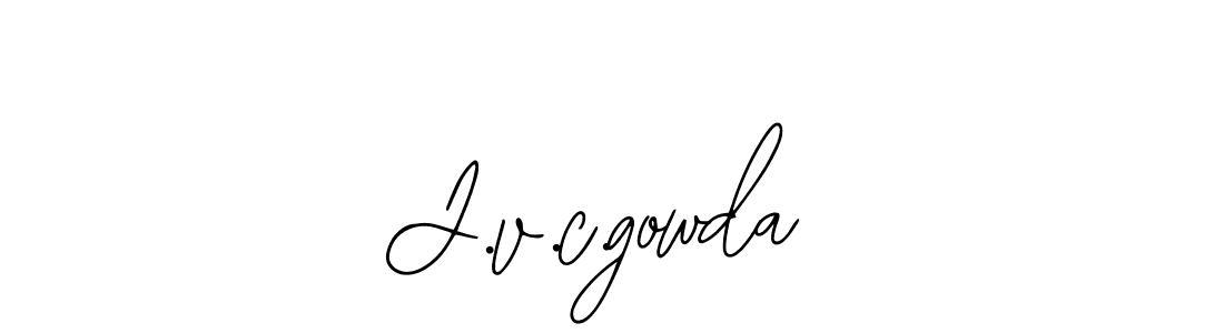 How to Draw J.v.c.gowda signature style? Bearetta-2O07w is a latest design signature styles for name J.v.c.gowda. J.v.c.gowda signature style 12 images and pictures png