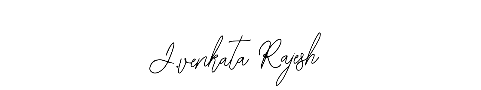How to make J.venkata Rajesh name signature. Use Bearetta-2O07w style for creating short signs online. This is the latest handwritten sign. J.venkata Rajesh signature style 12 images and pictures png