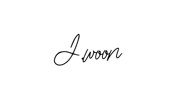 Make a beautiful signature design for name J.woon. With this signature (Bearetta-2O07w) style, you can create a handwritten signature for free. J.woon signature style 12 images and pictures png