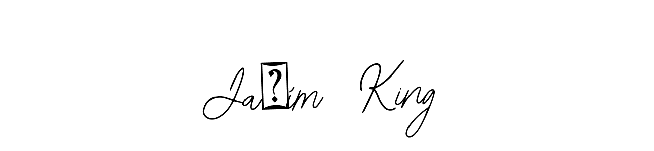 Make a beautiful signature design for name Jaším  King. With this signature (Bearetta-2O07w) style, you can create a handwritten signature for free. Jaším  King signature style 12 images and pictures png