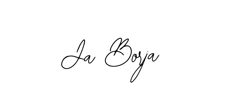 How to make Ja Borja name signature. Use Bearetta-2O07w style for creating short signs online. This is the latest handwritten sign. Ja Borja signature style 12 images and pictures png