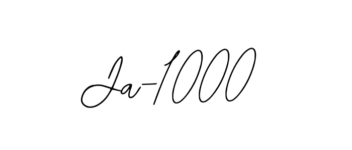 Design your own signature with our free online signature maker. With this signature software, you can create a handwritten (Bearetta-2O07w) signature for name Ja-1000. Ja-1000 signature style 12 images and pictures png