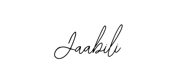 Use a signature maker to create a handwritten signature online. With this signature software, you can design (Bearetta-2O07w) your own signature for name Jaabili. Jaabili signature style 12 images and pictures png