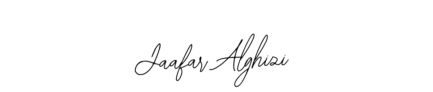 How to make Jaafar Alghizi name signature. Use Bearetta-2O07w style for creating short signs online. This is the latest handwritten sign. Jaafar Alghizi signature style 12 images and pictures png