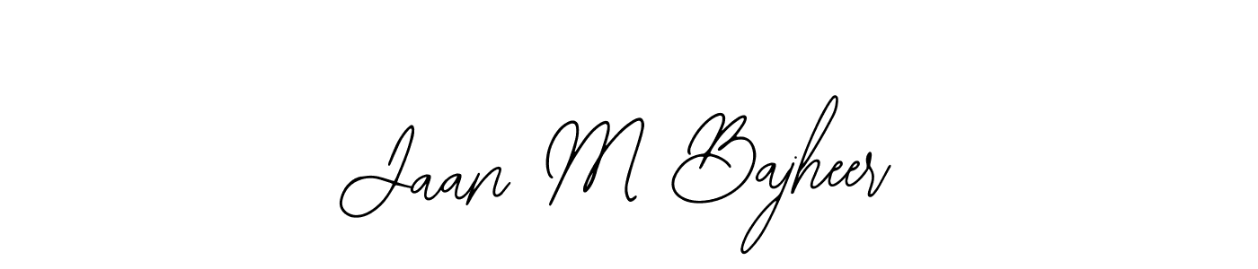 Bearetta-2O07w is a professional signature style that is perfect for those who want to add a touch of class to their signature. It is also a great choice for those who want to make their signature more unique. Get Jaan M Bajheer name to fancy signature for free. Jaan M Bajheer signature style 12 images and pictures png