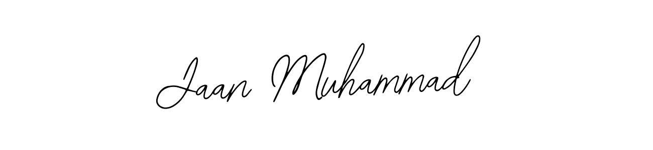 How to make Jaan Muhammad name signature. Use Bearetta-2O07w style for creating short signs online. This is the latest handwritten sign. Jaan Muhammad signature style 12 images and pictures png