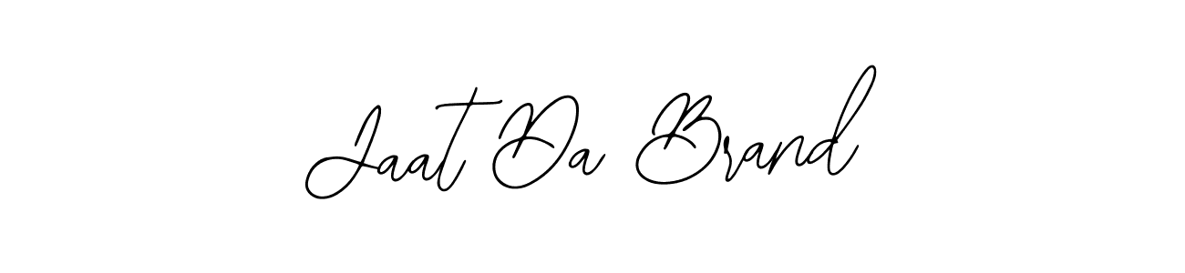 The best way (Bearetta-2O07w) to make a short signature is to pick only two or three words in your name. The name Jaat Da Brand include a total of six letters. For converting this name. Jaat Da Brand signature style 12 images and pictures png